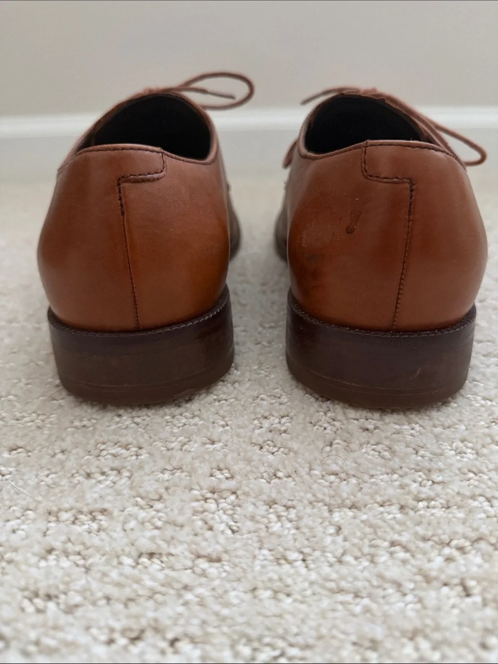 COLE HAAN- Brown Leather Derby Shoes